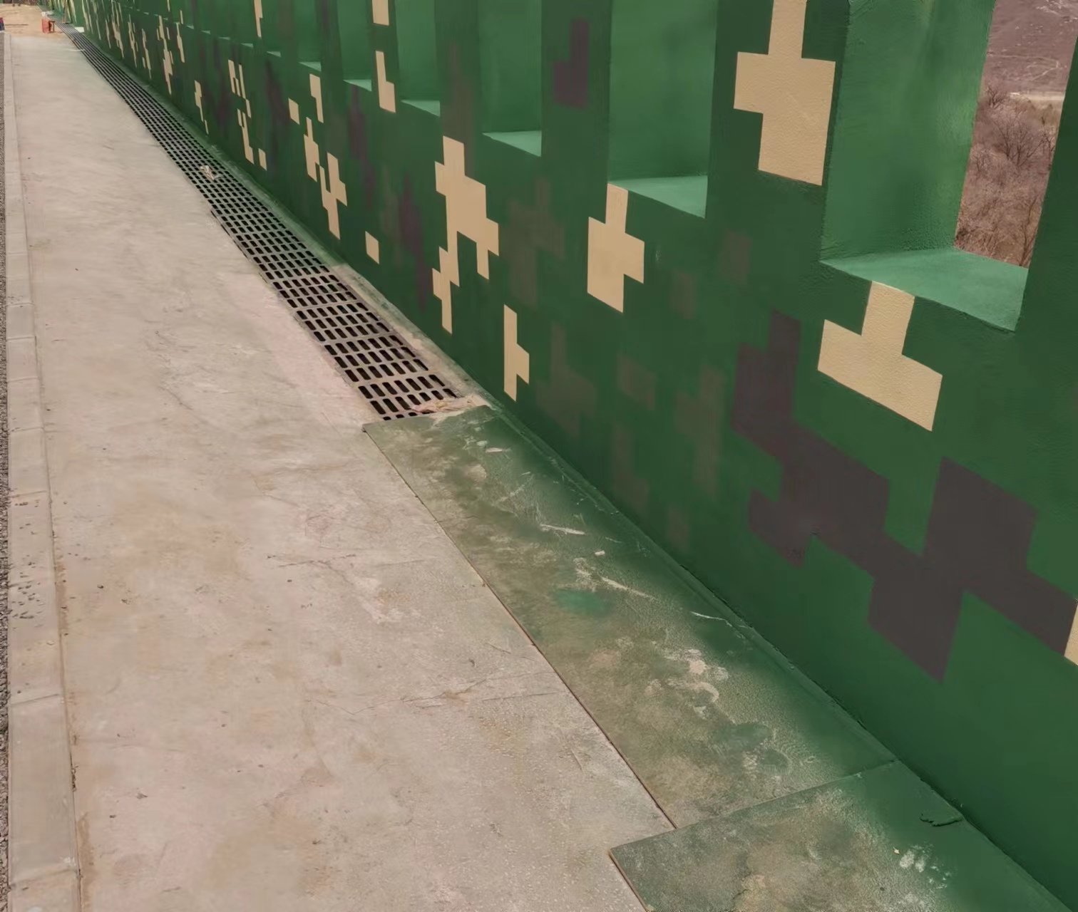 丰满围墙迷彩喷涂,数迷彩漆